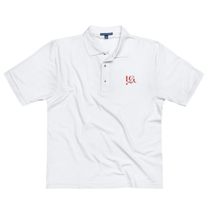 Live Golden - Embroidered Polo Shirt - Red Logo