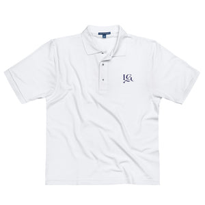 Live Golden - Embroidered Polo Shirt - Navy Logo