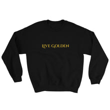 Live Golden Black Power Fist Sweatshirt - Gold Letters (8 Colors)