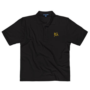 Live Golden - Embroidered Polo Shirt - Gold Logo