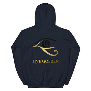 Live Golden Eye - Unisex Hoodie (Back Logo 11 Colors)